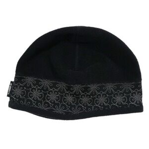 illuminite Adult Hat Reflective‎ Floral Band Toque Knit One Size Black Night Run